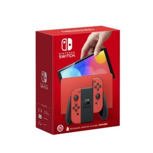 任天堂 Nintendo Switch（OLED款式）瑪利歐亮麗紅 主機 台灣公司貨桃園收購